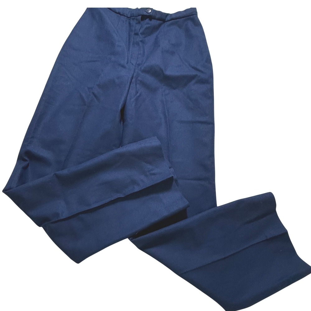 Pendleton Wool Trousers Womens 10 Blue Vintage Lined High Rise Straight Leg USA